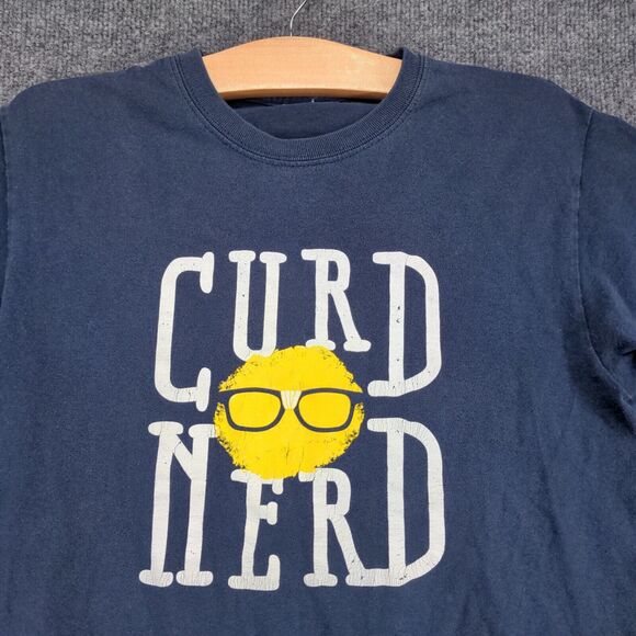 Culvers Men's Curb Nerd Graphic T-Shirt Blue XS Short Sleeve Crew Neck - Picture 3 of 12